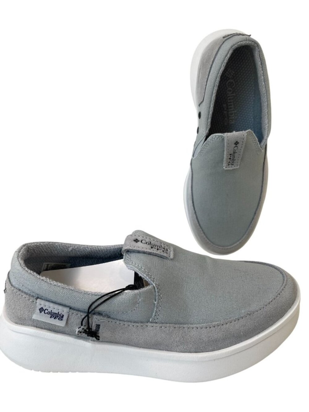 Columbia PFG Boatside Shoes Womens 6 Cirrus Grey Grill Canvas Casual Walking
